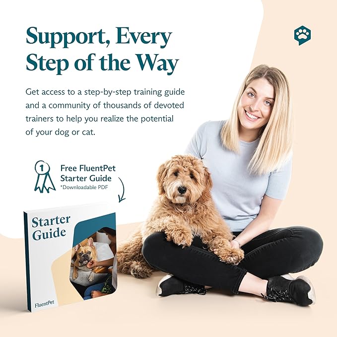 FluentPet HexTiles - Beiges & Grays 6-Pack | Talking Dog and Cat Button Mat Set | Each Mat Holds Up to 6 Buttons | Soft, Durable, and Non-Slip | Gift for Pet Lovers | Buttons Sold Separately