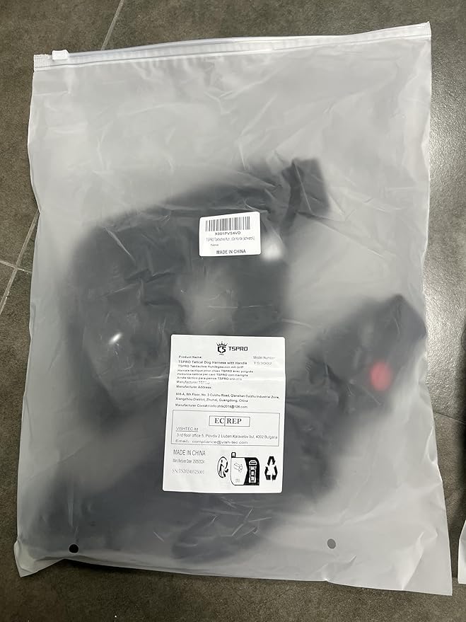 TSPRO Premium Heavy Duty Dog Harness, Adjustable Tactical Dog Harness for Large Dogs with Quick-Release Buckle and Comfortable Soft Handle for Outdoor Walking and Running (Blue M)