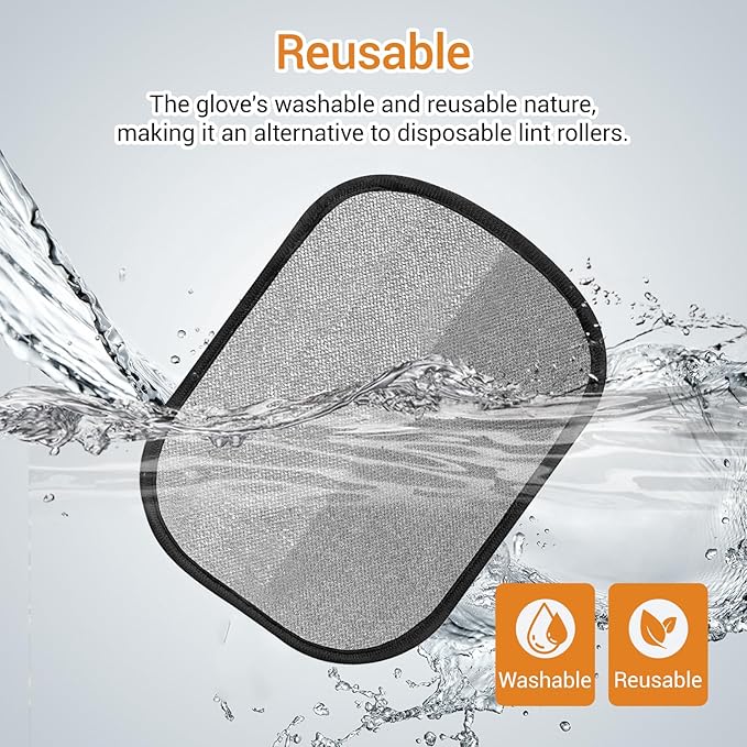 Pet Hair Removal Glove for Cats & Dogs, Five-Finger Electrostatic Pet Hair Gloves, Reusable Pet Hair Removal Tools,Cat & Dog Hair Remover for Couch, Suitable for, Bed Sheets, Clothes, Carpets