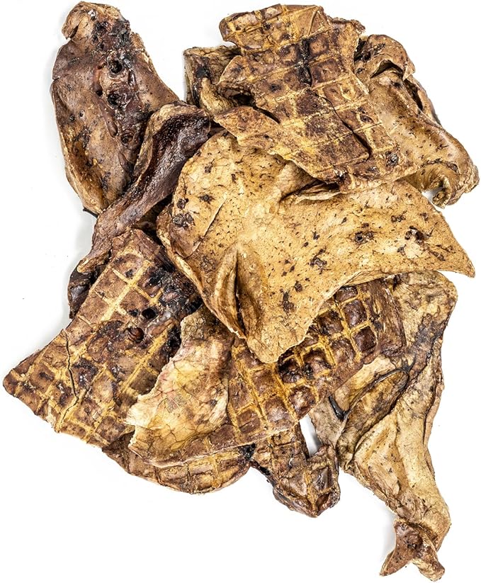 Hotspot Pets Premium Raw Single Ingredient Lamb Lung Dog Treats - 1lb Big Bag All-Natural, Made in USA - High Protein, Low Fat -Dehydrated for Freshness - A Rawhide Alternative for All Dogs