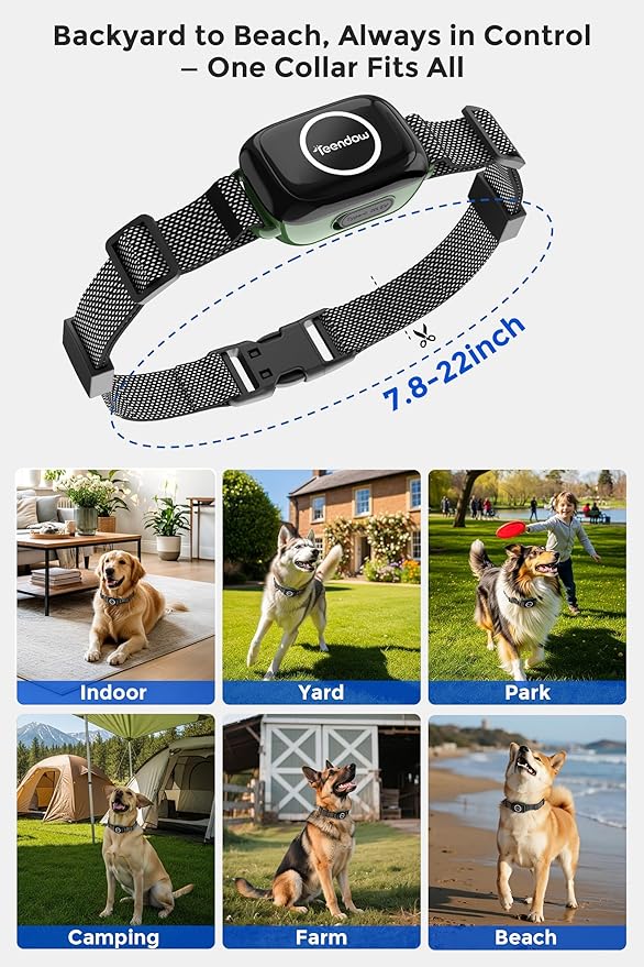 Wireless Dog Fence T800Pro, Zero Delay Response Electric Fence for Dogs, Perimeter Pet Collar with Training & Bark Control, Safety-Lock, HD Display Transmitter Rechargeable Waterproof Portable