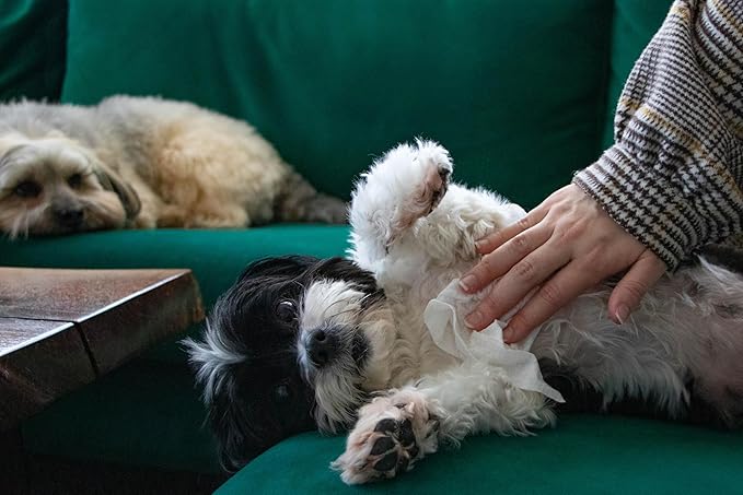 Dog All Purpose + Skin & Coat Pet WiPees™ – 100 All Natural Cleaning & Moisturizing Dog Wipes for Paws, Folds & Fur, Dog Lotion Alternative, Daily Pet Wipes for Skin & Coat Health (Calming, 100ct)