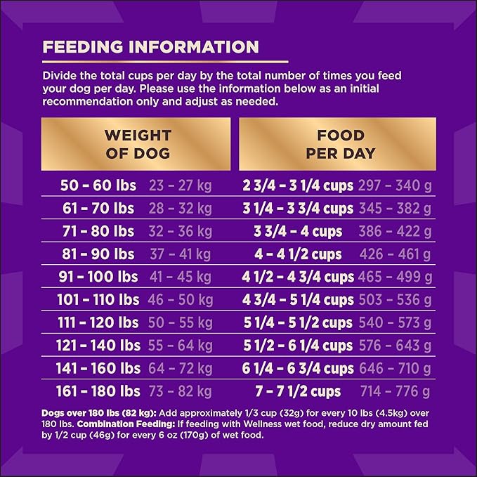 Wellness CORE+ Dry Dog Food with Freeze Dried Pieces, Large Breed, Wholesome Grains, High Protein, Natural, Chicken & Turkey Recipe, (20-Pound Bag)