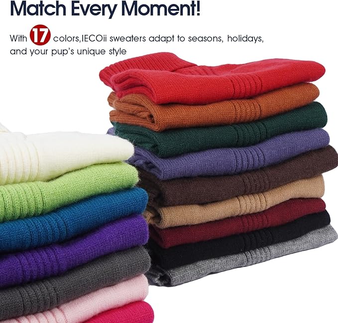 IECOii Great Dane Sweater,5XL Extra Large Sweater for Giant Breed Dogs in Winter,Turtleneck Cold Weather Knit Clothes,Machine Washable,Elastic Pullover for Saint Bernard,Mastiff (Camel,XXXXXL)