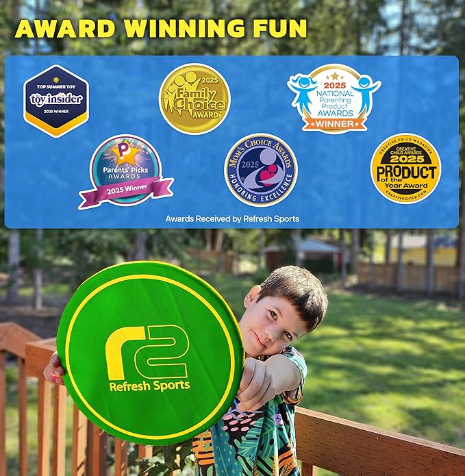 Soft Flying Disc โ Fun Outdoor Toy for Kids, Teens & Adults โ Easy to Catch - Fun Christmass Gifts for Kids - Pool & Beach Games โ Holiday Present Stocking Stuffer for Boys & Girls Ages 3 4 5 6โ12+