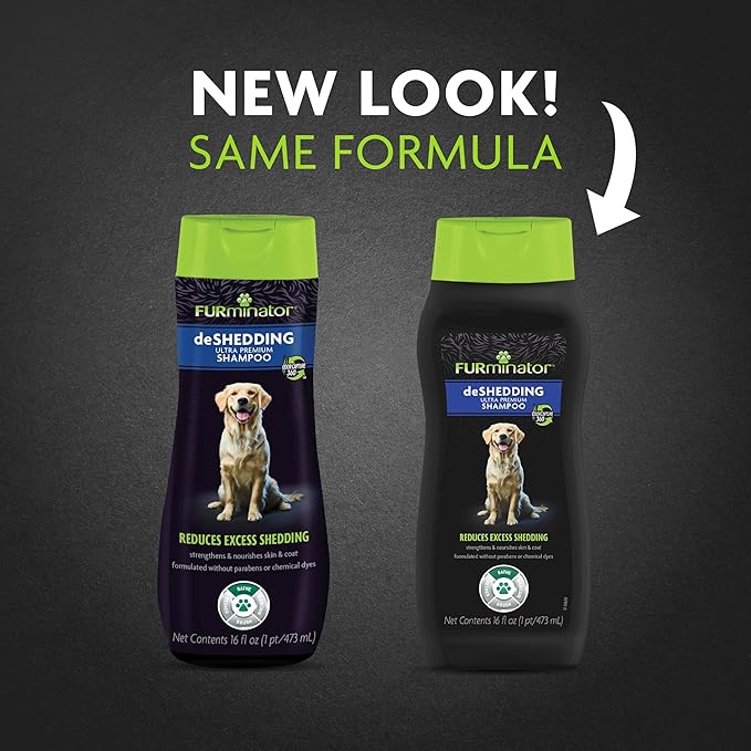 FURminator Ultra Premium deShedding Shampoo for Dogs Helps Reduce Excess Shedding, 16 oz