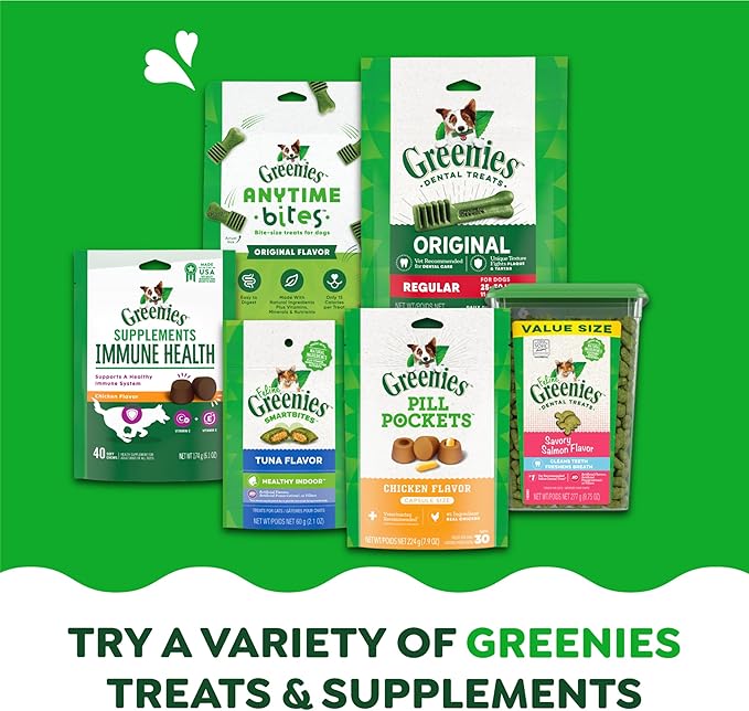 Greenies Original Petite Dental Dog Treats, 3 oz. Pack (5 Treats)
