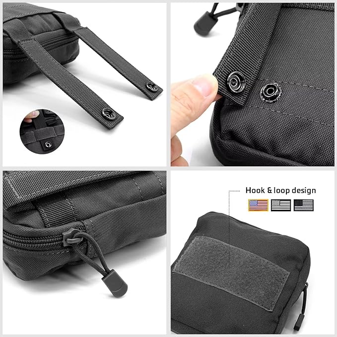 Forestpaw Dog Harness Medium Sized,Tactical Dog Harness with Handle,No Pull Military Style Service Dog Vest with Pockets Adjustable for Medium Dogs,Black,Chest 15.5-25.5"