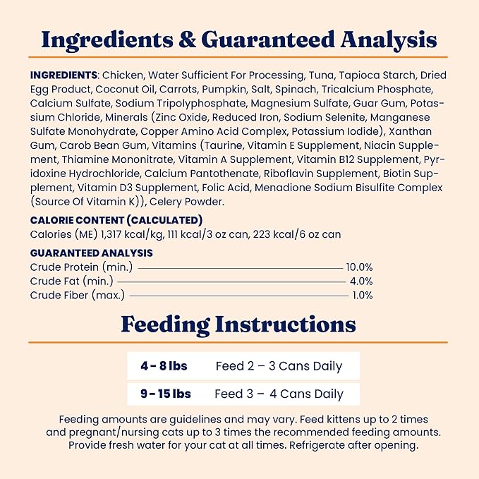 Solid Gold Wet Cat Food Pate in Coconut Oil - Healthy Canned Cat Food Pate w/Real Chicken, Omega Fatty Acids, Vitamins & Minerals - Grain Free & Gluten Free Canned Meals for Cats & Kittens - 24ct/3oz