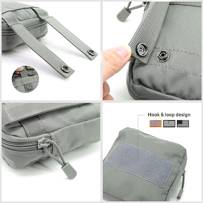 Forestpaw Dog Harness Medium Sized,Tactical Dog Harness with Handle,No Pull Military Style Service Dog Vest with Pockets Adjustable for Medium Dogs,Gray,Chest 21.5-45"