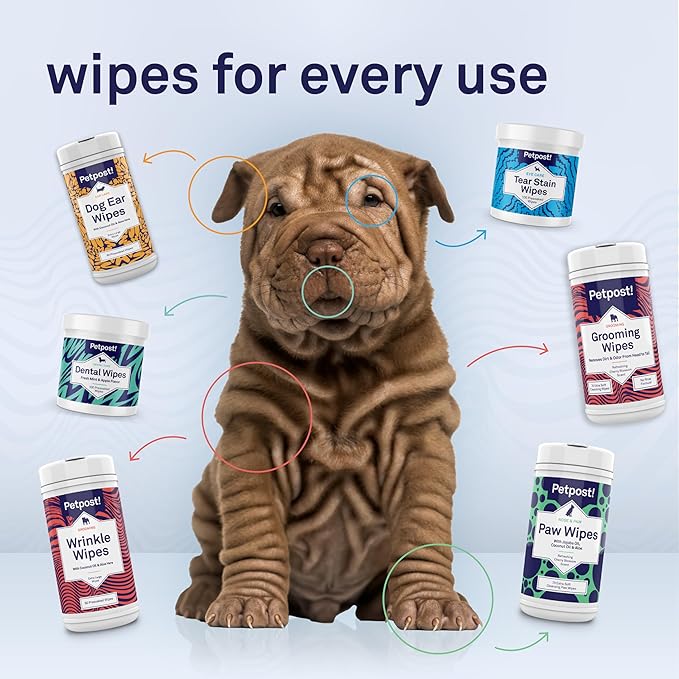 Petpost | Cat Ear Cleaner Wipes - Ultra Soft Cotton Pads in Coconut Oil Solution - Treatment for Removing Cat Ear Dirt & Wax 100 ct.
