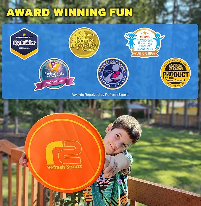 Fun Flying Toy for Kids, Teens & Adults - Beach Soft Disc - Durable Design Floats On Water - Use As A Pool Toy & Water Activity - Outdoor Toys & Stocking Stuffer Gifts For Kids All Ages Boys & Girls