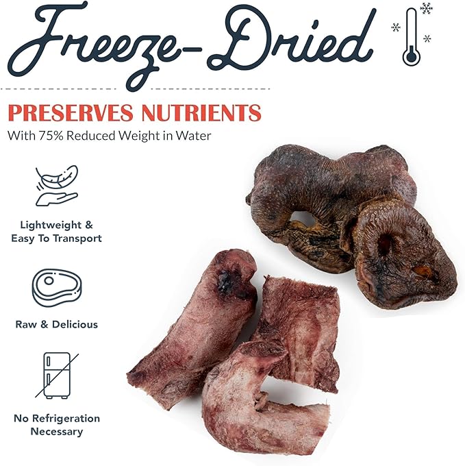 Flourish Pets Freeze Dried Raw Pet Treats for Dogs (Bully Bites & Pig Snouts, 2-Pack)