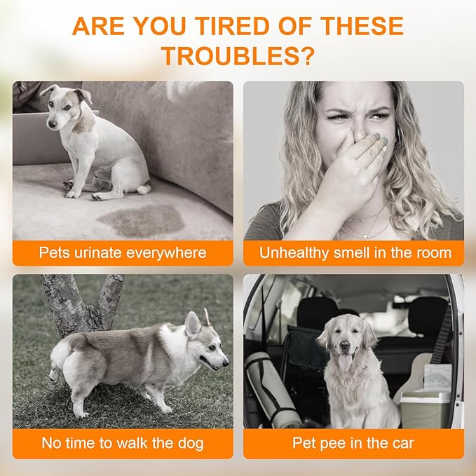 Charcoal Puppy Pads 36"×51", Ultra-Large Carbon Pee Pads for Dogs, Odor-Control Puppy Pads, 6-Layer Dog Training Pads, Ultra-Absorbent & Quick-Dry Black Puppy Pads 40 Count