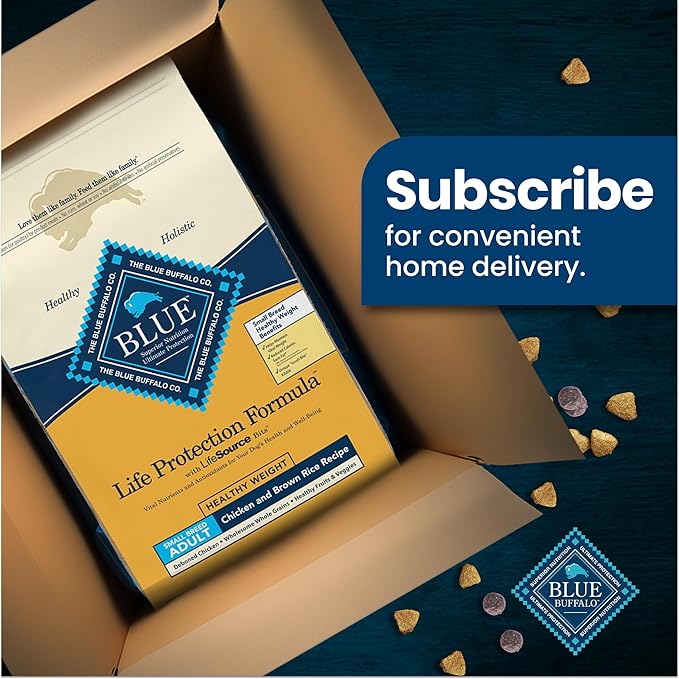 Blue Buffalo Life Protection Formula Healthy Weight Natural Small Breed Dry Dog Food, Supports an Ideal Weight, Made with Natural Ingredients, Chicken & Brown Rice Recipe, 15-lb Bag