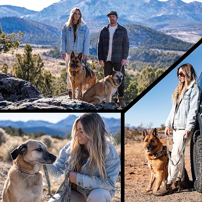 Wolfgang Heavy Duty Adjustable Dog Harness, Pull-Tested to Over 800 lbs for Walking & Training, WildWolf Print, Large