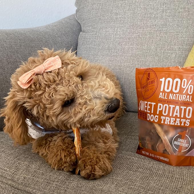 Wholesome Pride Sweet Potato Fries 100% All-Natural Single Ingredient Dog Treats, 8 oz