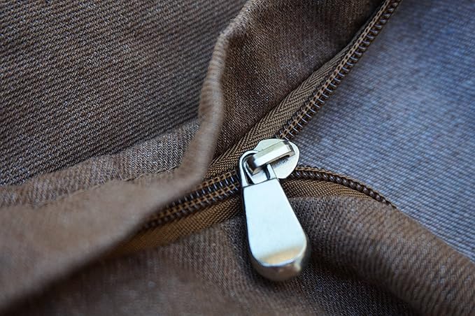 Dogbed4less True Orthopedic Memory Foam Dog Bed with Waterproof Liner for Medium to Large Pet, Heavy Duty Denim in Brown External Cover, Gel Cooling Human Grade XL 40"X35"X4" Pad