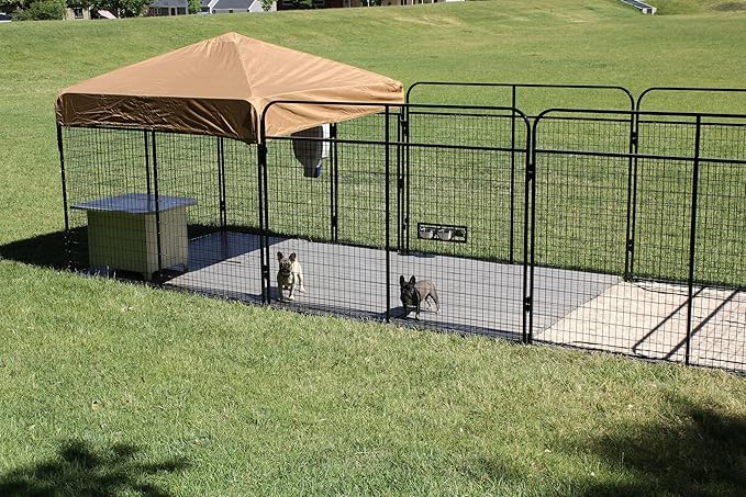 Dog Feeding & Watering Swivel Bowl Bracket & Metal Bowls