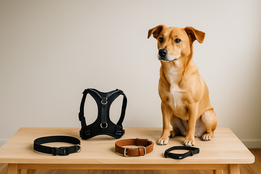 “Harness vs Collar vs Head Halter — EVERVIA guide hero image”
