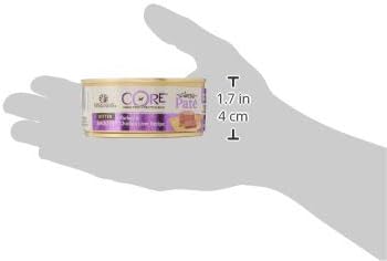 Wellness CORE Pate Kitten Wet Cat Food, Natural, Protein-Rich, Grain Free, 5.5 Ounce, 12 Pack (Turkey & Chicken Liver)