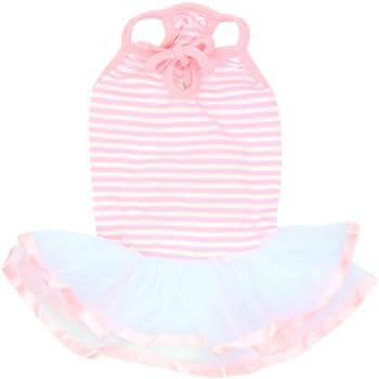 Parisian Pet Pink Ballerina Dress - Stylish Wedding Outfit for Large Dogs - Lightweight Summer Puppy Clothes Girl 2XL