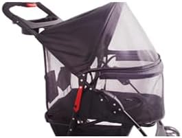 Full-Window pet Stroller 3 Wheels for Cats & Dogs, with Storage Basket,Cup Holder, Travel Puppy/Cats Stroller.