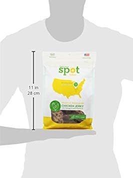 Spot Farms Chicken Jerky Healthy All Natural Dog Treats Human Grade for Skin and Coat 12 oz