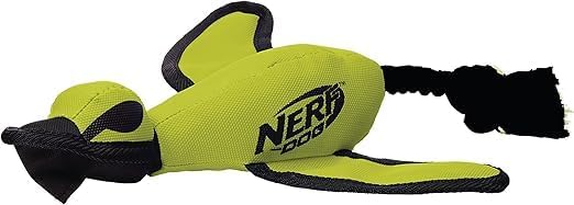 Nerf Dog Trackshot Launching Duck Dog Toy, 16.5 Dog Fetch Toy for Medium and Large Breeds, Green