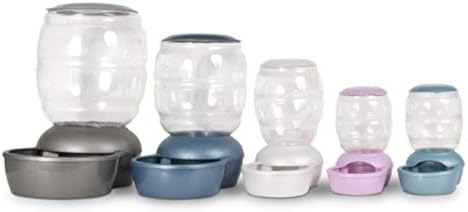 Petmate Replendish Gravity Feeder, 5 lb, Blue, Made in USA