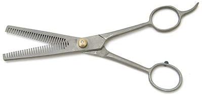 Jeffers Pet Grooming Thinning Shears for Dogs & Cats – 7 Inch Stainless Steel Blending Scissors with 30 Tooth Blade, Adjustable Tension, Finger Rest, Silent Grip – Coat, Fur, Hair Trimming Tool