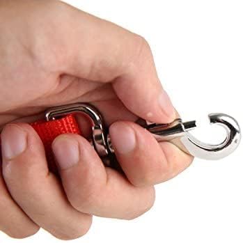 Strong Nylon Dog Leash with 2-Layer, 4 FT/ 6 Feet Long, 1 Inch Wide for Medium Large Dogs (1'' x 7 FT, Orange)