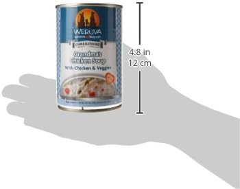 Weruva Classic Dog Food, Grandma's Chicken Soup with Chicken Breast & Veggies, 14oz Can (Pack of 12), Teal (878408004568)