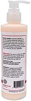 Warren London Hydrating Butter Leave in Pet Conditioner for Dogs | Lotion for Skin and Coat | Aloe Puppy & Dog Conditioner for Hair Detangler, Dry Skin, & Pet Fur Dandruff | Made in USA | Guava 8oz