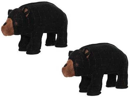 TUFFY - World's Tuffest Soft Dog Toy - Zoo Bear - Squeakers - Multiple Layers. Made Durable, Strong & Tough. Interactive Play (Tug, Toss & Fetch). Machine Washable & Floats. (Regular 2 Pack)