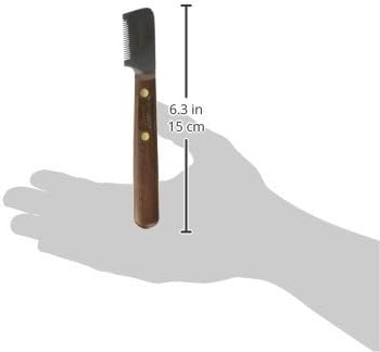 Mars Coat King Professional Dog Stripping Knife Grooming Tool, Short/Wide Blade and Slant Tooth - Right-Handed