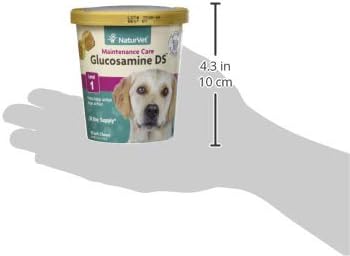 NaturVet Glucosamine DS Level 1 Maintenance, Joint Care Support Supplement for Dogs and Cats, Soft Chews, Made in The USA
