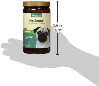 NaturVet - No Scoot for Dogs - Plus Pumpkin - Supports Healthy Anal Gland & Bowel Function - Enhanced with Beet Pulp & Psyllium Husk (5.4oz Powder)