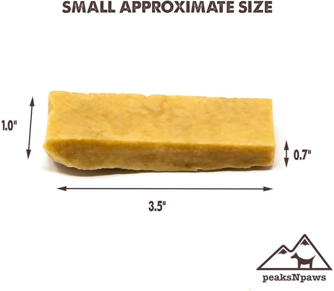 Yak Cheese Himalayan Dog Chews, High Protein, Natural Dog Treats Small Dogs, Lactose Free Chew Sticks for Aggressive Chewers, Long Lasting Pet Treat for Dogs Under 15 lbs, 3lb Bulk Small