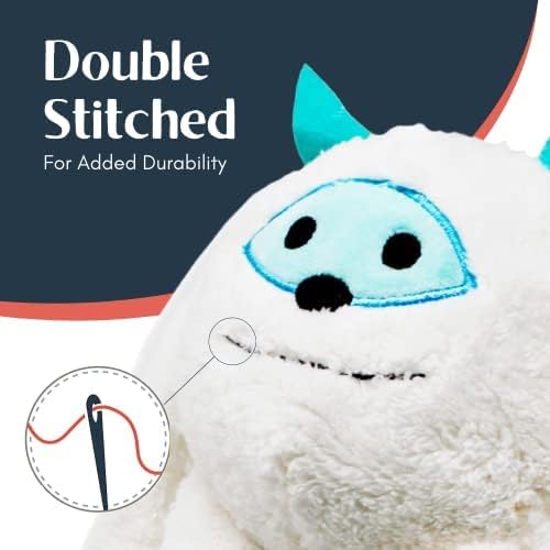 Flourish Pets 3 in 1 Multi-Layer Chew Toy for Active Dogs | Non-Toxic BPA Free Double Stitched Soft Fabric Exterior Dog Toys | Long-Lasting Dog Plush Toys - Small Yeti/Sloth 3.5"