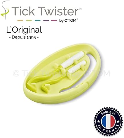 Clipbox Tick Twister® Set of 2 Tick Ticks for Dogs, Cats, Horses and for Men – Made in France – Original Product