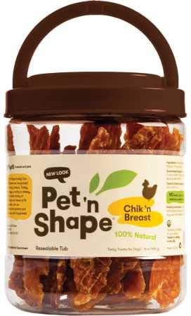 Pet 'n Shape - Chik 'n Breast - 100% Natural Chicken Jerky Dog Treats, 1 lb