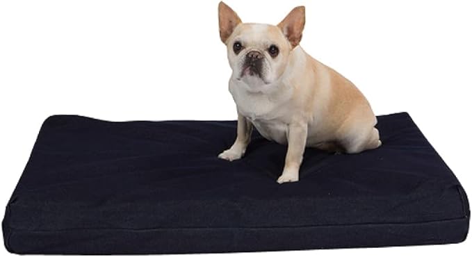 Pet Support Systems Orthopedic Dog Bed - Gel Memory Foam Pet Bed, Luxury Washable Dog Bed for Sleeping and Support (Removable Cover, Small Blue Dog Bed)