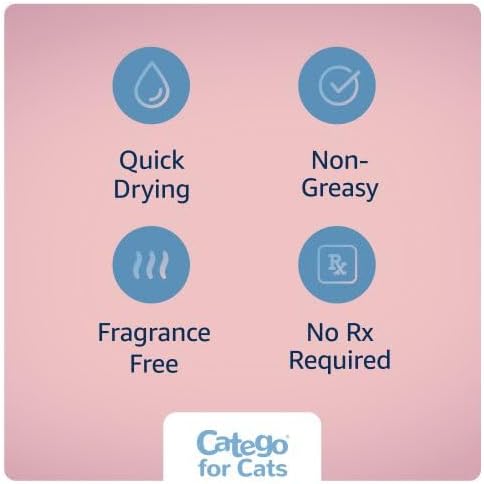 Catego for Cats Flea and Tick Treatment & Prevention (Over 1.5 lbs) 1-Month Supply