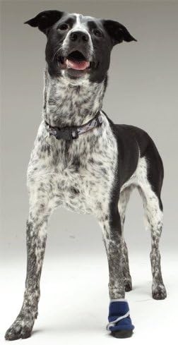 Healers Petcare Medical Dog Bootie for Wound Care & Paw Protection, Single Boot (Blue) - Non-Slip Sole, Breathable Fabric, Vet Approved (Small)