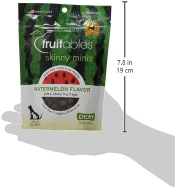 Fruitables Skinny Minis Grain Free Soft Treats for Dogs | Watermelon Flavor | 5 Ounces (2607)