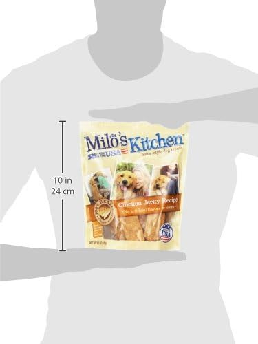 Milo's Kitchen Homestyle Dog Treats, Chicken Jerky, 8.5 Ounce, High Protein, No Artificial Flavors