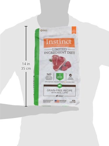 Instinct Limited Ingredient Diet, Natural Dry Dog Food, Grain Free Recipe - Real Lamb, 4 lb. Bag
