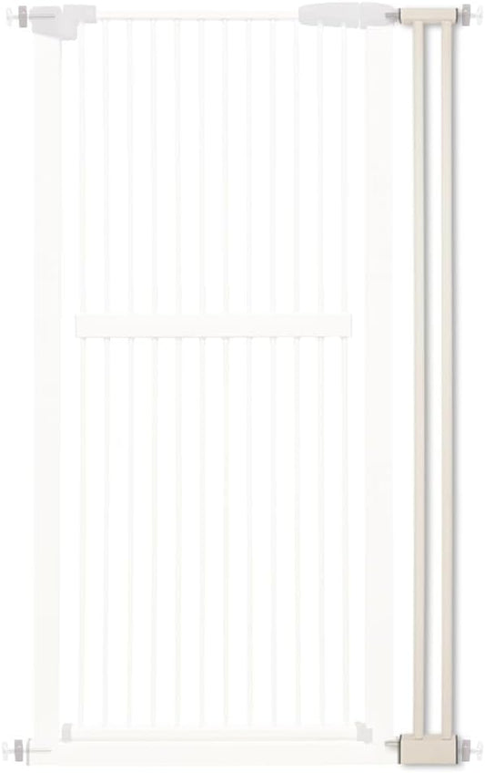 Lumizone Extra Tall Cat Gate Extension Kit 61.02" High Pressure Mounted 4.13" Extra Wide 1.37" Gap No Drilling Tall Pet Gate for Dogs (Cream, 4.13"/10.5cm)