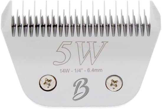 Skip Tooth 5 Wide Blade Dog Grooming Cuts Length 1/4" - 6.4mm(Japanese High Carbon Steel 5 Skip Tooth Blade Dog Grooming | 5W Clipper Blade (B5W)